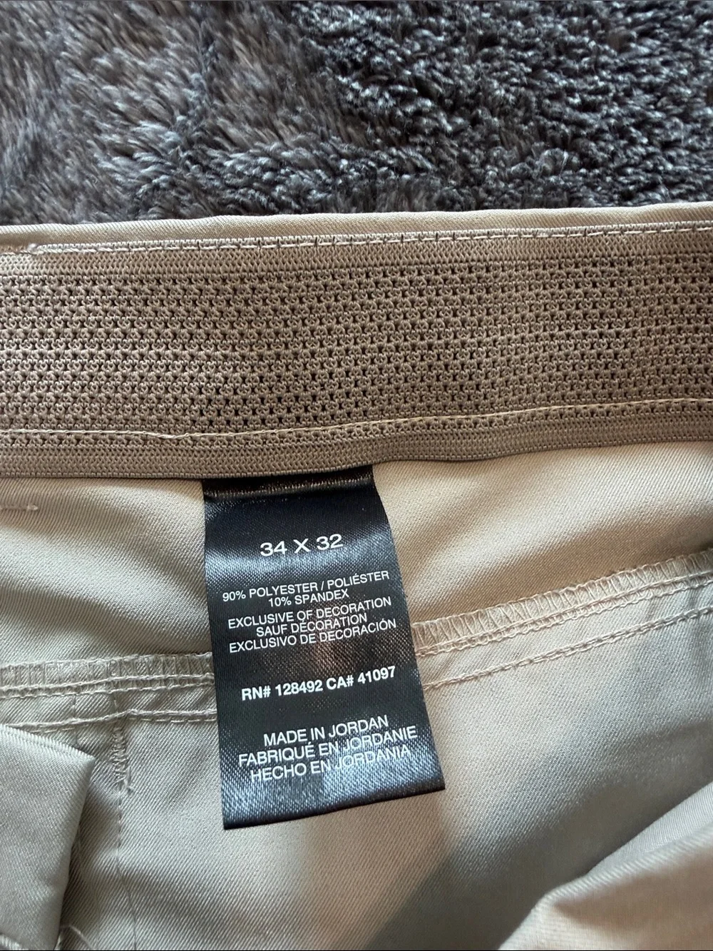 Greg Norman Collection Khaki Straight-Leg Pants